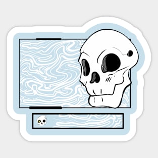 Skull art Sticker